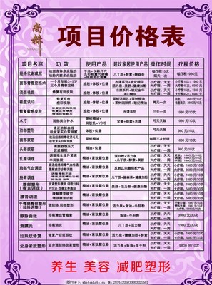 尚赫項(xiàng)目?jī)r(jià)格表